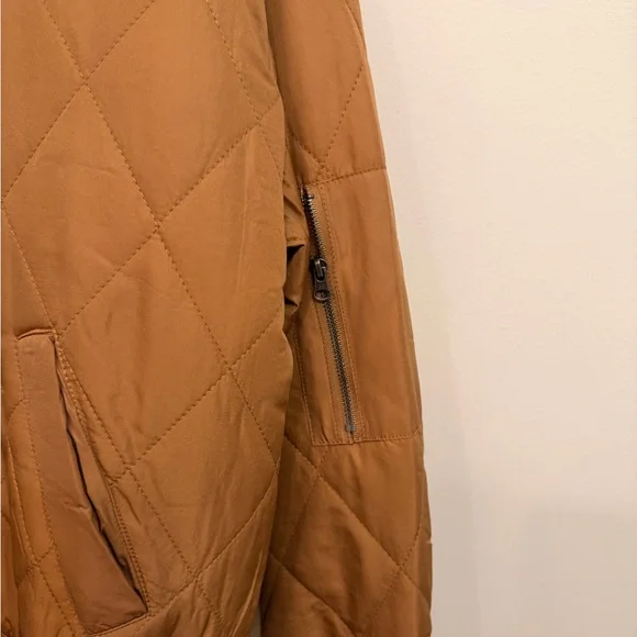 Thread & Supply Quilted Brown Bomber Jacket - Picture 5 of 8